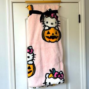 *Last One* Hello Kitty Faux Rabbit Fur Halloween Throw Blanket